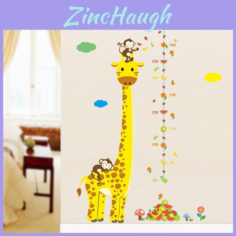 Vibrant Growth Height Chart Removable Wall Decal For Kids And Baby Room Decor