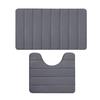 Coral Fleece Floor Mat Toilet 2pc/3pc Set, Absorbent Floor Mat, Carpet,Dirt Resistant, Non Slip Foot Mat, Household Bathroom, Bathroom Entrance Mat