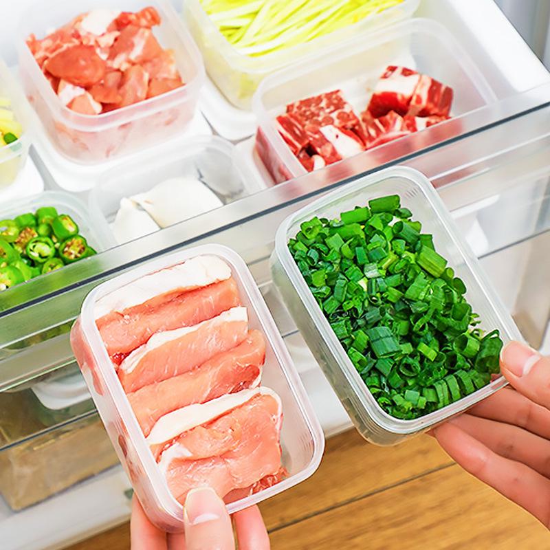 Large Transparent Rectangular Food Storage Container with Lid - Stackable, Food Grade, for Refrigerator & Freezer