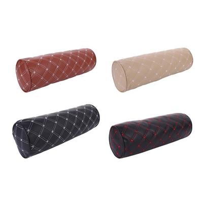 Car Seat Neck Pillow Headrest PU Leather Office Chair Headrest Memory Foam Waist Protector Breathable Auto Seat Headrest Cushion