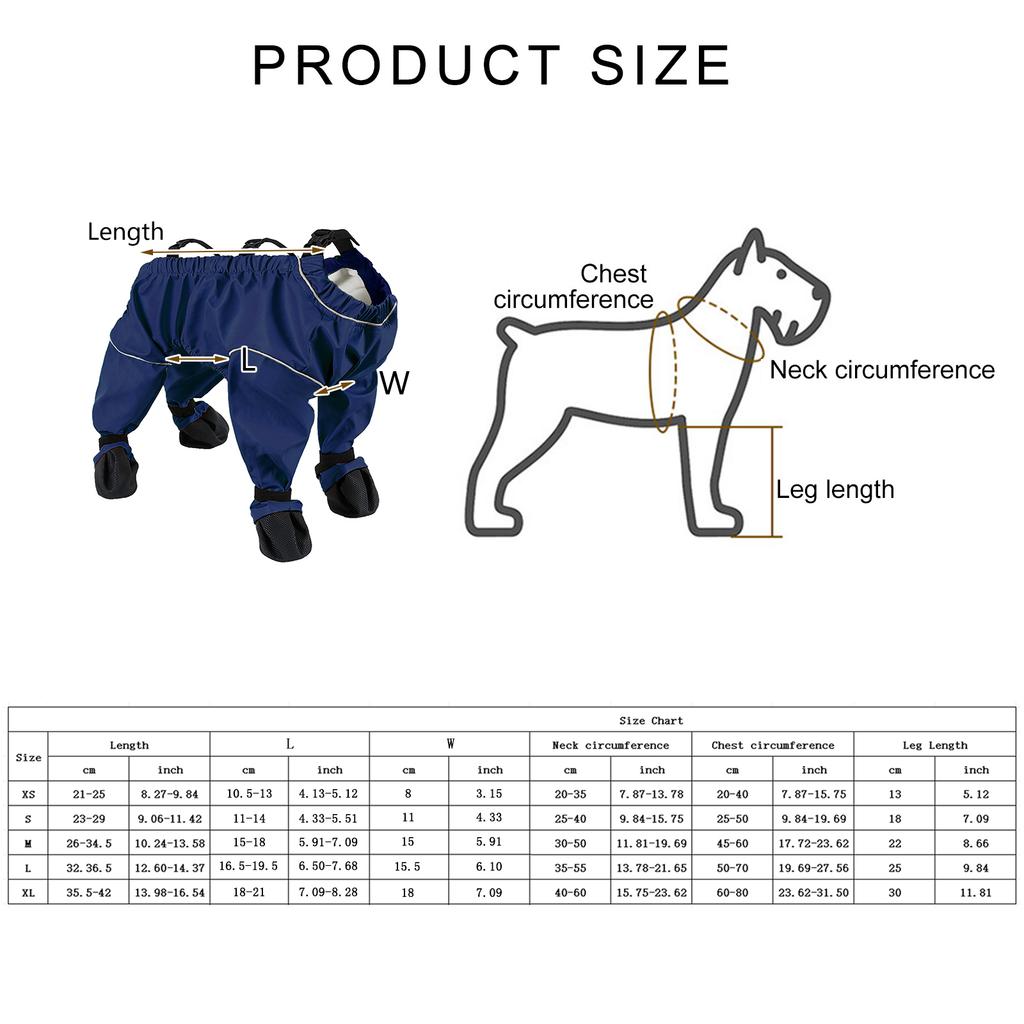 Comfortable Pet Trousers with Nonslip Foot Protectors Breathable Waterproof Dirt Prevent Pet Pants for Home and Travel