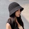 Summer Women Bucket Hat Hollow Out Thin Breathable Sun Hat Female Beach Cap Foldable Outdoor Japanese Lesure Fishierman Cap