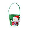 Large Capacity Reusable Christmas Handbag with Handle Fabric Holiday Gift Bag for Home Office Decorations