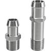 FUSCH 2Pcs Upgraded Stainless Steel 1/2" NPT Heater Hose Fittings, 5/8" Intake Fitting 3/4" Water Pump Fitting Compatible With Small Block Chevy