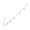 European, American spring and summer new accessories, simple turquoise disc pendant feet, women's personalized beach anklets