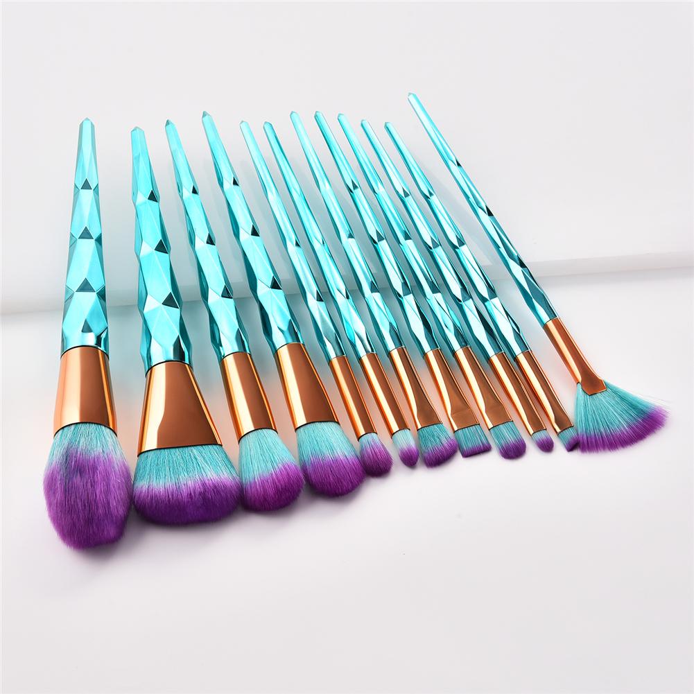 12pcs Loose Powder Foundation Blending Blush Eye Shadow Makeup Brushes Set