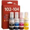 Pack mit 4 kompatiblen Patronen - SHOP-STORY - EPSON 102-104 - 4x70ml - Mehrfarbig - Tintenstrahl