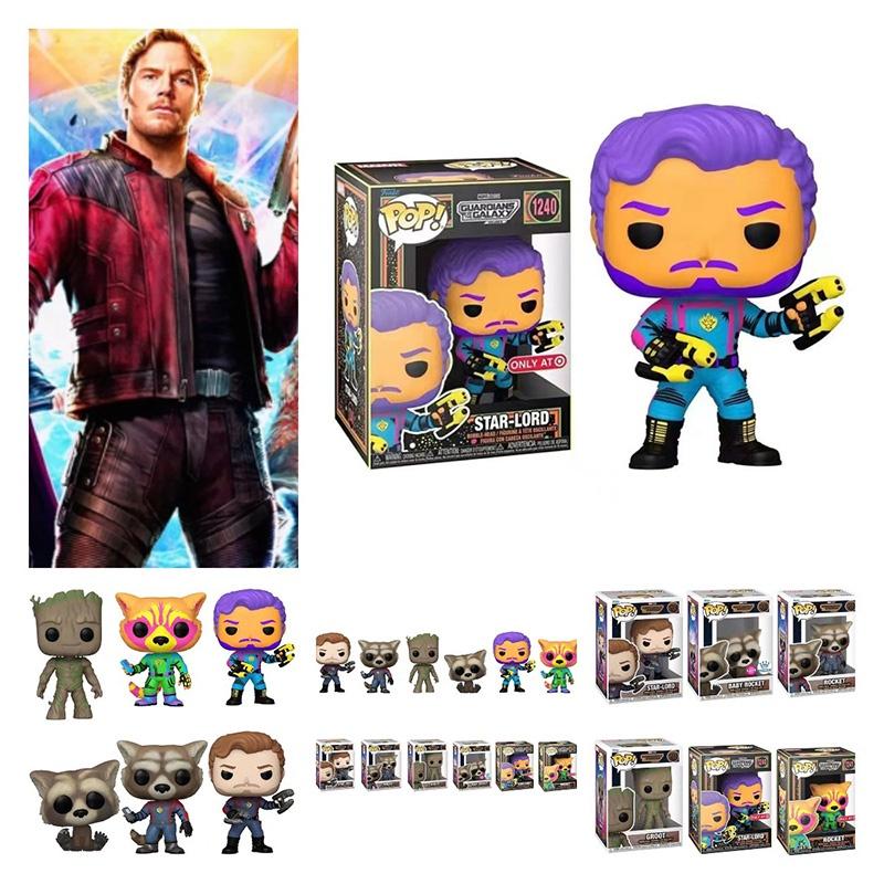 Pvc Material Guardians Of The Galaxy 3 Figures Rocket And Groot Pops