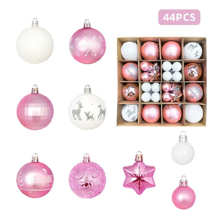 42Pieces Shatterproof Christmas Balls Ornament Bright Christmas Bauble Collections Sphere Pendant for Tree Decorating