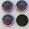 For BMW M 4pcs For BMW 50th E90 E60 F10 F20 G20 G30 E53 E85 E70 56mm 68mm Blue White Car Hub Cap Wheel Center Cap Emblem Badge Accessories OQ0