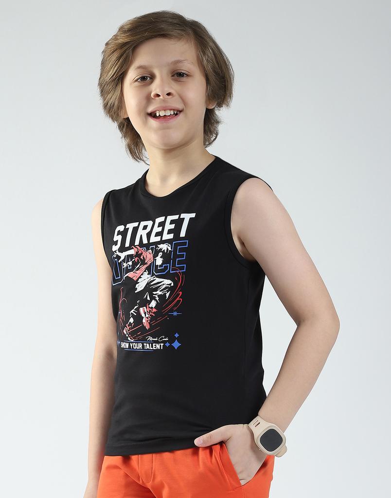 Boy's Regular Fit Printed T-Shirt | Half Sleeve | Round Neck | Casual Wear T Shirt for Boy's