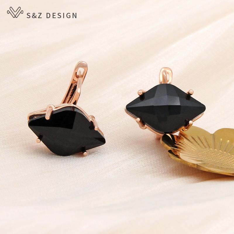 Fashion Geometric Elegant Horse Eye Crystal Drop Earrings For Women Wedding Party Jewelry Simple Eardrop Daily Accessories