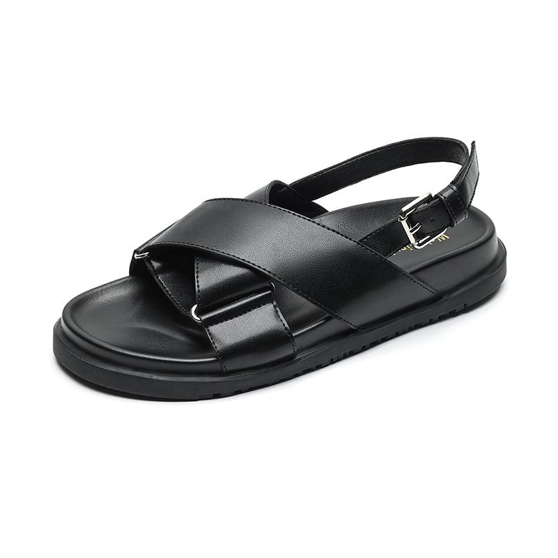 Weiwei girl 6920-2 sandals women's outer wear summer fashion beach shoes French fairy style flat Roman shoes