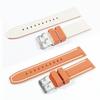 BLANCPAIN X Swatch Exclusive Rubber Strap with Double Lines (Orange/Beige)