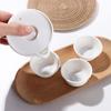 Disposable Portable Teapot pure colour Travel Tea Set Chinese Tea Set Kung Fu Tea Set  office