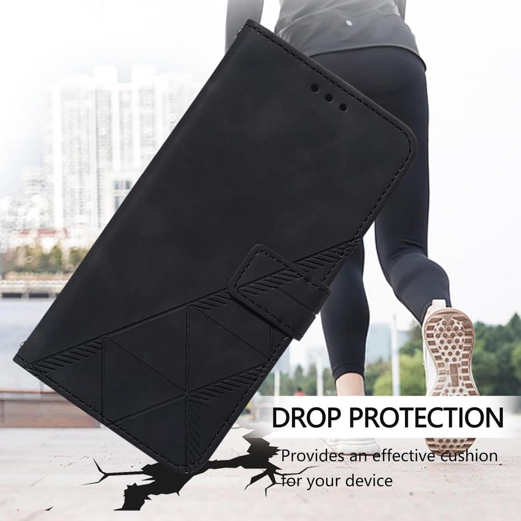 Hülle für Motorola Moto Edge 5G 2024 Brieftaschenhülle Herren PU-Leder mit Kartenhalter Ständer Magnetische Klapphülle Stoßfeste Schutzhülle für