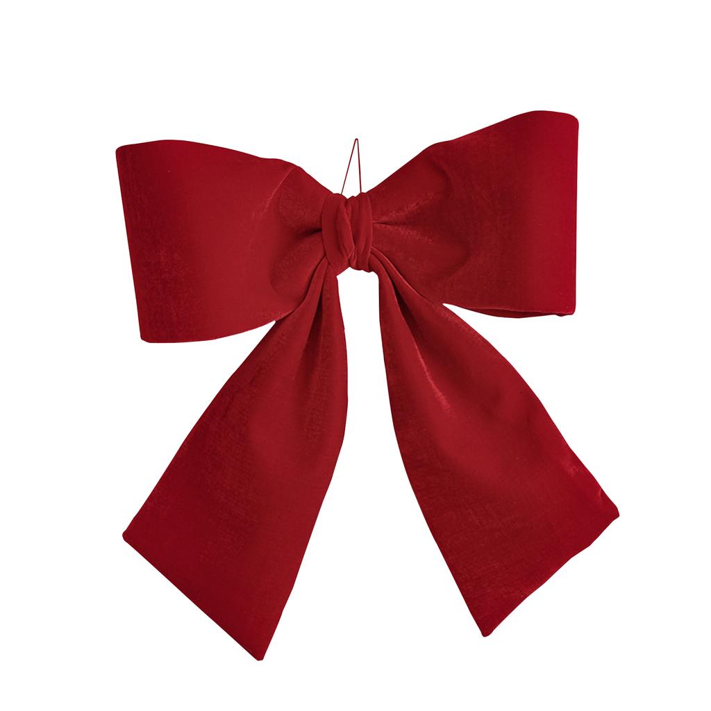 Fundă 3D Catifea Roșie Decor Mare de Crăciun Pandantiv Pom de Crăciun