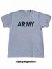 Vintage 80s Champion US Army T-Shirt – Made In USA Heather Gray Military Tee – Single Stitch XL