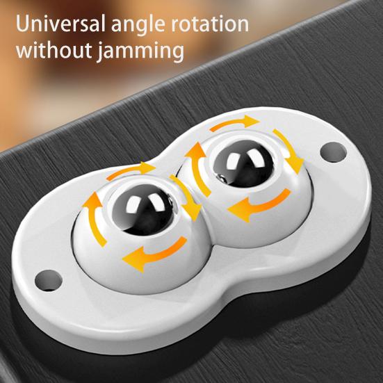 4Pcs/Pack Universal Wheels Self Adhesive Mute Smooth Rotation Strong Load-bearing Labor-saving Furniture Moving Punch-free Heavy Duty Rollers Caster