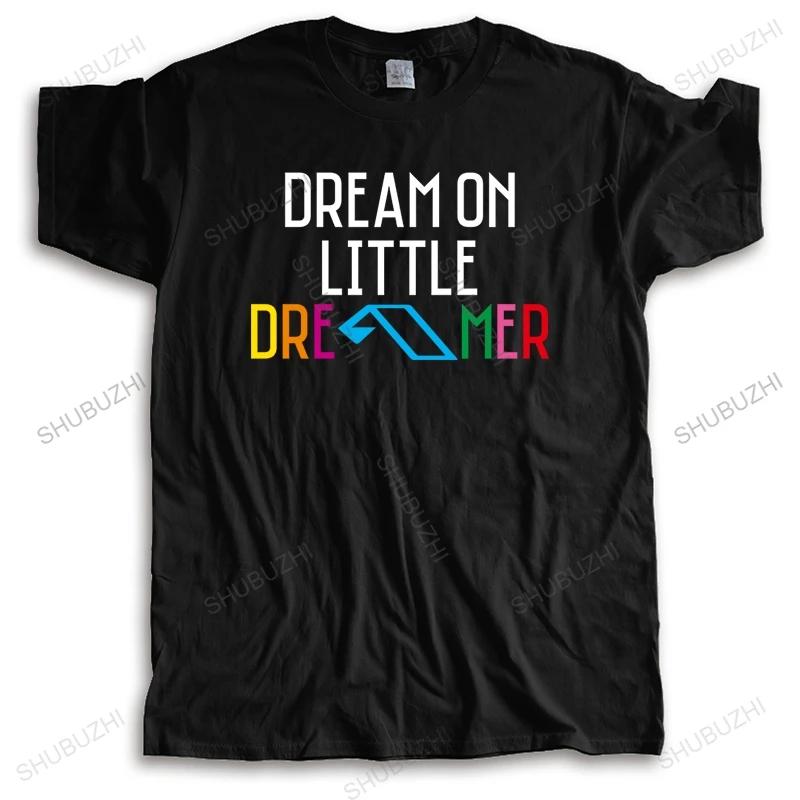 Cotton Tshirt Unisex Crew Neck Tops Summer Unisexs T Shirt Dream On Little Dre Bigger Size Homme Black Tshirt Unisexs Oneck Teeshirt