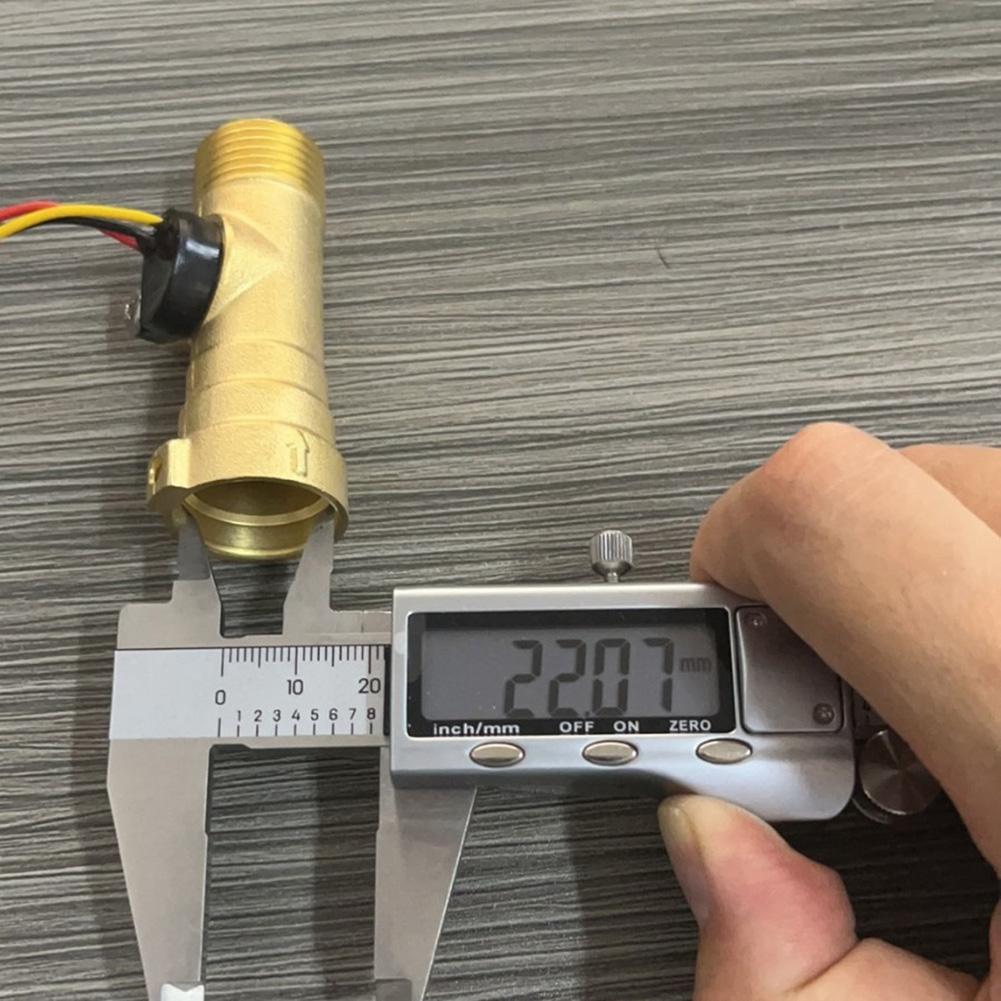 Copper Flow Sensor for Gas Water Heaters and Dispensers DC 3-18V Operating Voltage 1-30 L/min Measurement Range