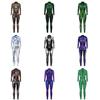 Goth Skull Cosplay Jumpsuit With Digital Print For Adults Halloween Costume