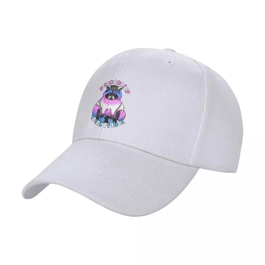 New Raccoons For Trans Rights Baseball Cap Mountaineering Sports Cap Anime Hood Baseball For Unisex Womens