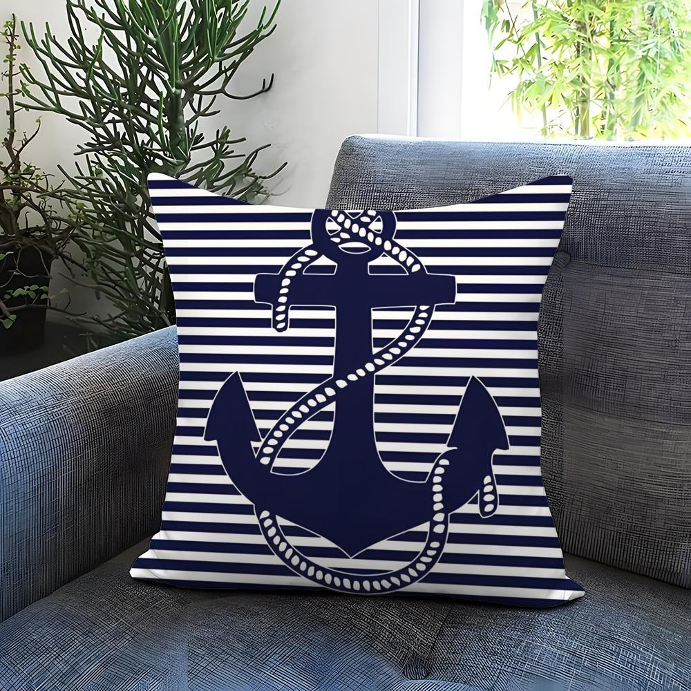Fashion O-OOcean Sailor Cushion Cover Comfortable Reversible Pillow Cover Ideal for Car Sofa Bedroom & Beyond