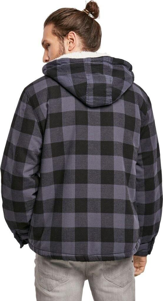 Winter Jacket Brandit Lumberjacket Hooded Black/grey