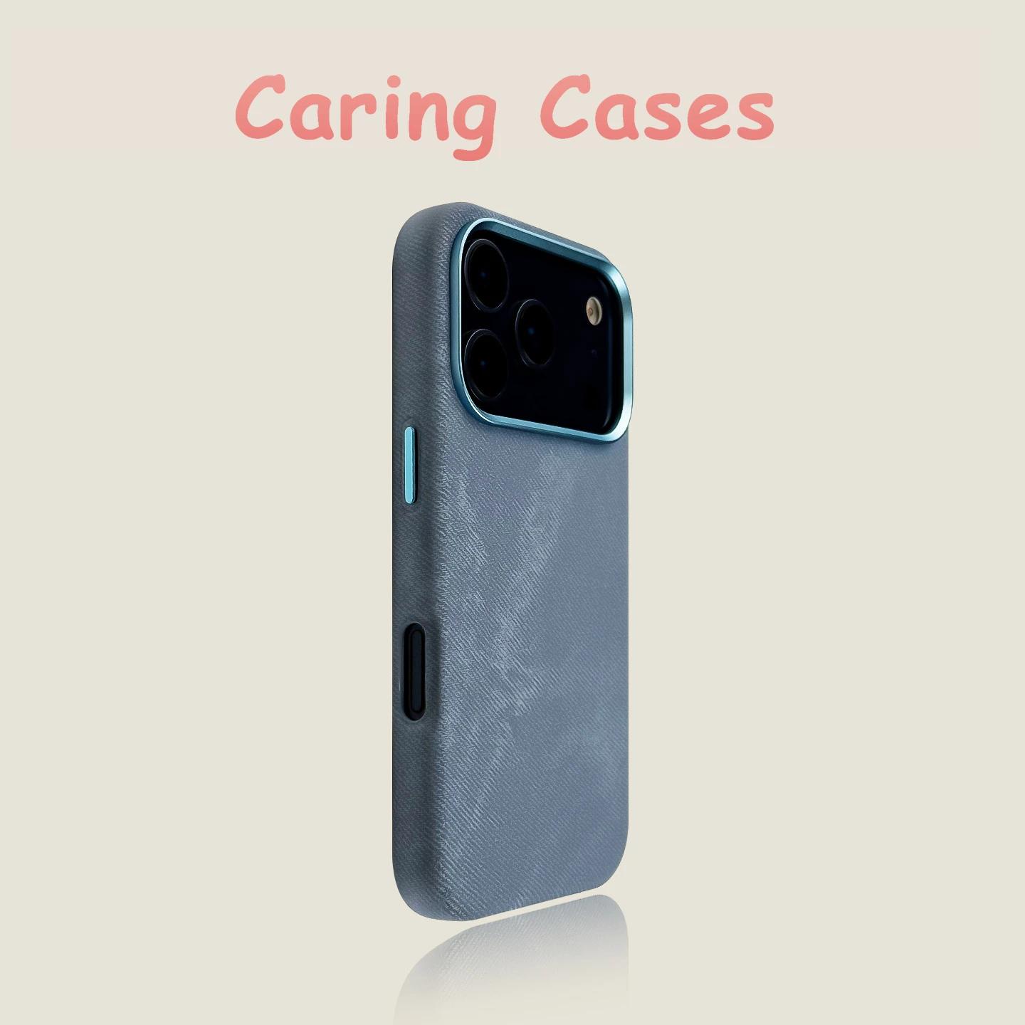 

For iPhone 17 Pro Max Case Bean Green Flannel Leather Texture Large Cutout Protective Design Compatible with iPhon16 15 14 13 12 iPhone17 Pro Max світло-синій колір