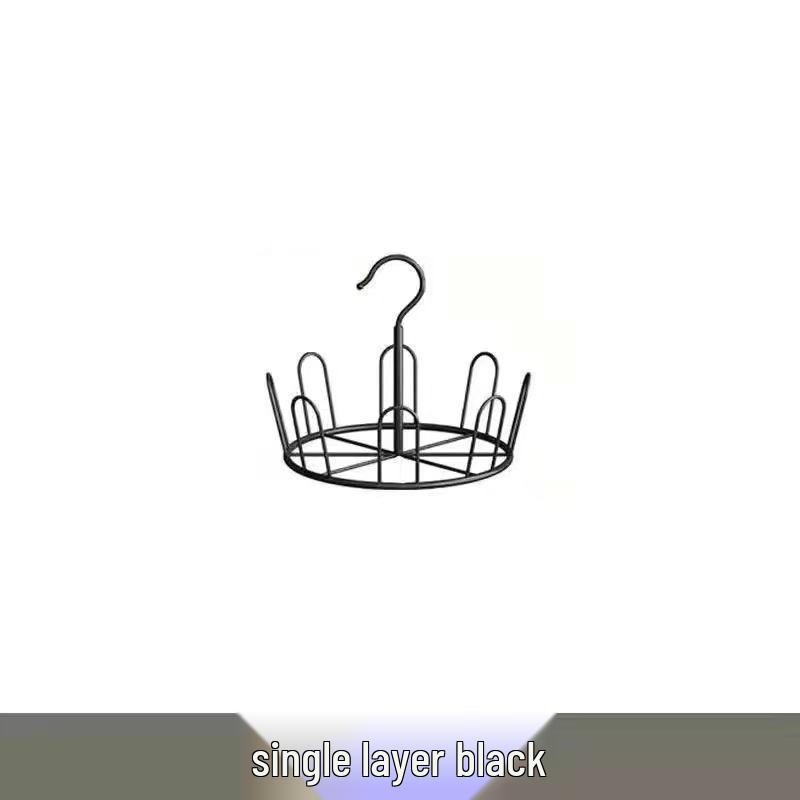 Rotating Wrought Iron Outdoor Sandal & Shoe Drying Rack with Stand