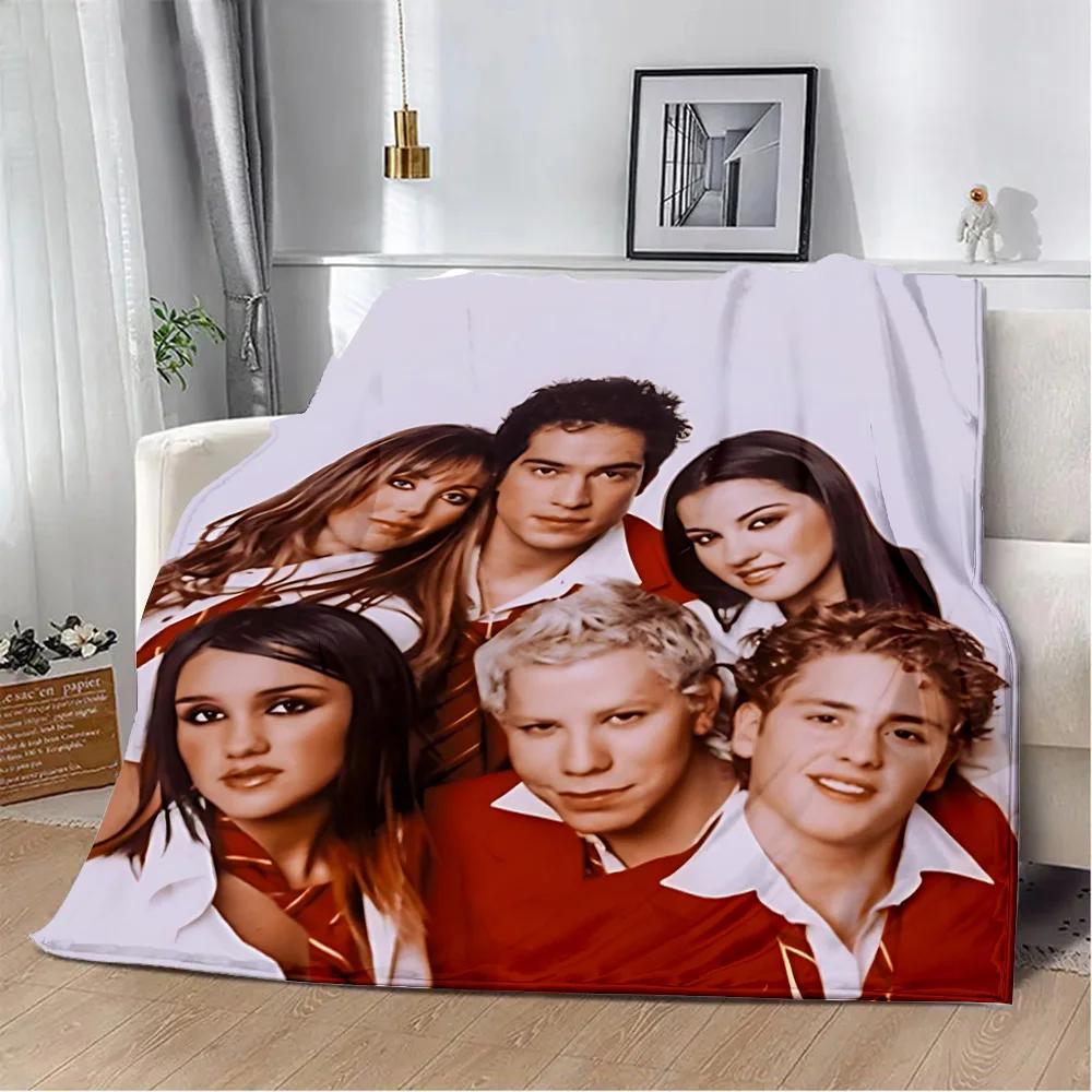 Mexico POP Band RBD Rebelde Printed Blanket Picnic Blankets Warm Blanket Soft and Comfortable Blanket Home Travel Birthday Gift