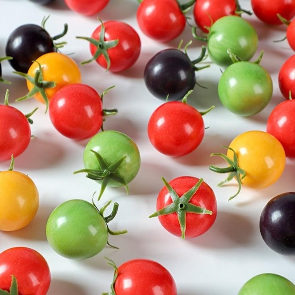 Foam Artificial Tomatoes String Lifelike Farmhouse Fake Fruit Props Hanging Handicrafts Tomatoes Ornament Photography Props