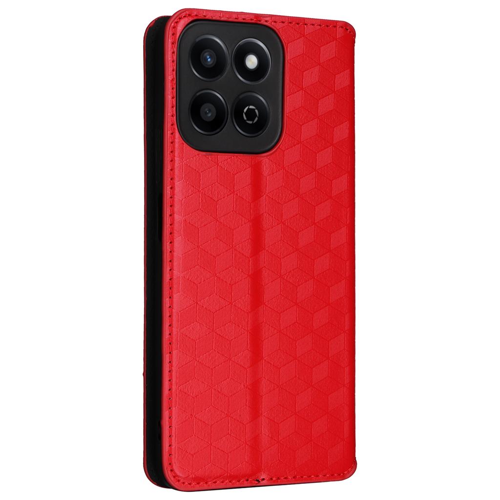 For Honor X7c 5G/X7c 4G/200 Smart 5G/Play 60 Plus 5G/Play 9T Case Rhombus Imprint PU Leather Phone Wallet Cover