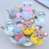 10 Stück Neue Niedliche Harz Cartoon Katze, Maus, Elefant Serie Flache Rückseite Scrapbooking DIY Schmuck Handwerk Dekoration Zubehör