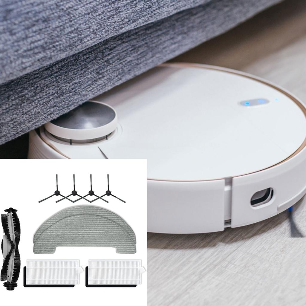 For Xiebro HR1010 Robot Vacuum Cleaner Brush Spare Part Main Brush Edges Sweeping Brush Hepa Filter Bundle Anti-Allergen