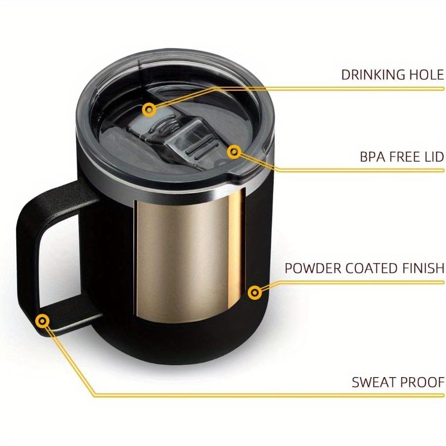 New Double Stainless Steel Coffee Cup 12oz Teacup 350ml Vacuum Flask