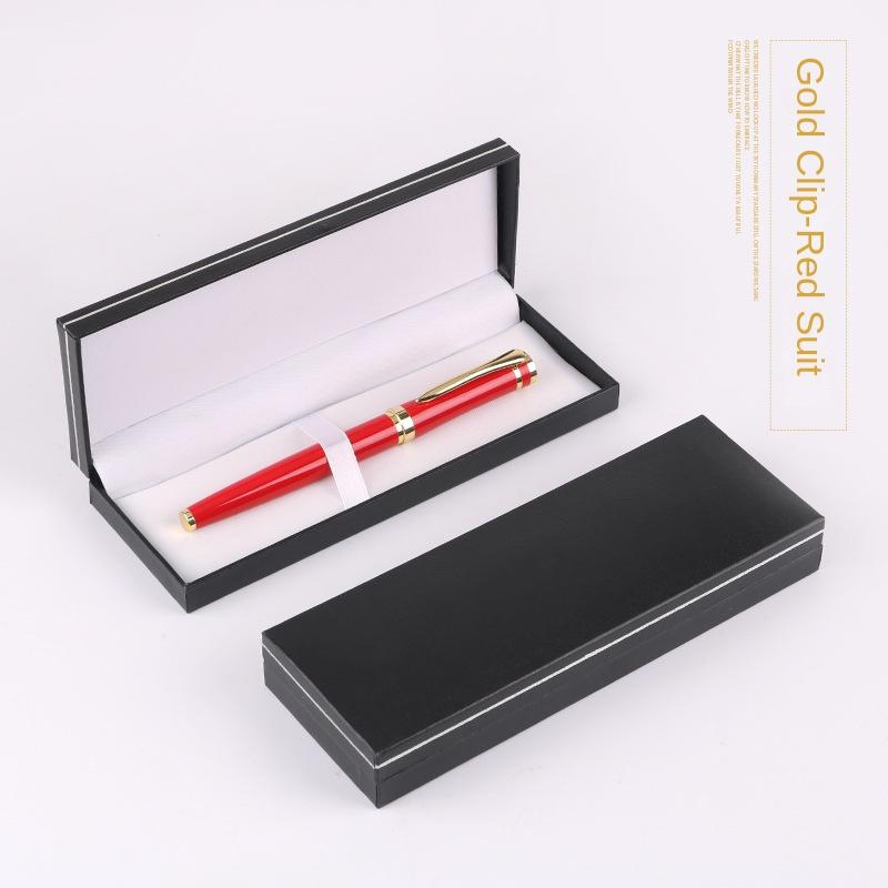Svart Presentask Metallpenna Gelpenna Kulspetspenna Signaturpenna Presentask Herrars Affärsgåva
