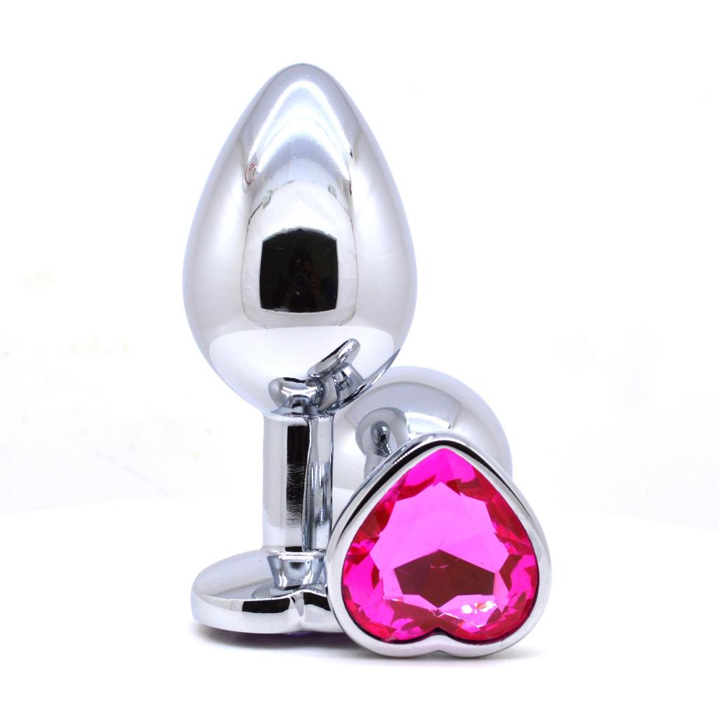 Unisex Herzförmiger Metall Analplug - Klein Aluminiumlegierung Dilator Spielzeug