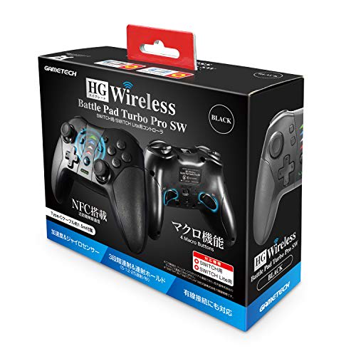 Wireless Controller for Nintendo Switch "hg Wireless Battlepad Turbo Prosw  Black " - Switch