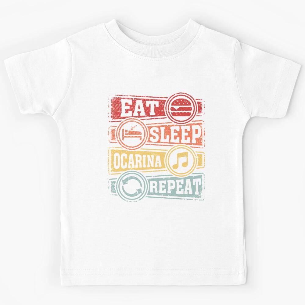 Eat Sleep Ocarina Repeat Kids T-Shirt 160