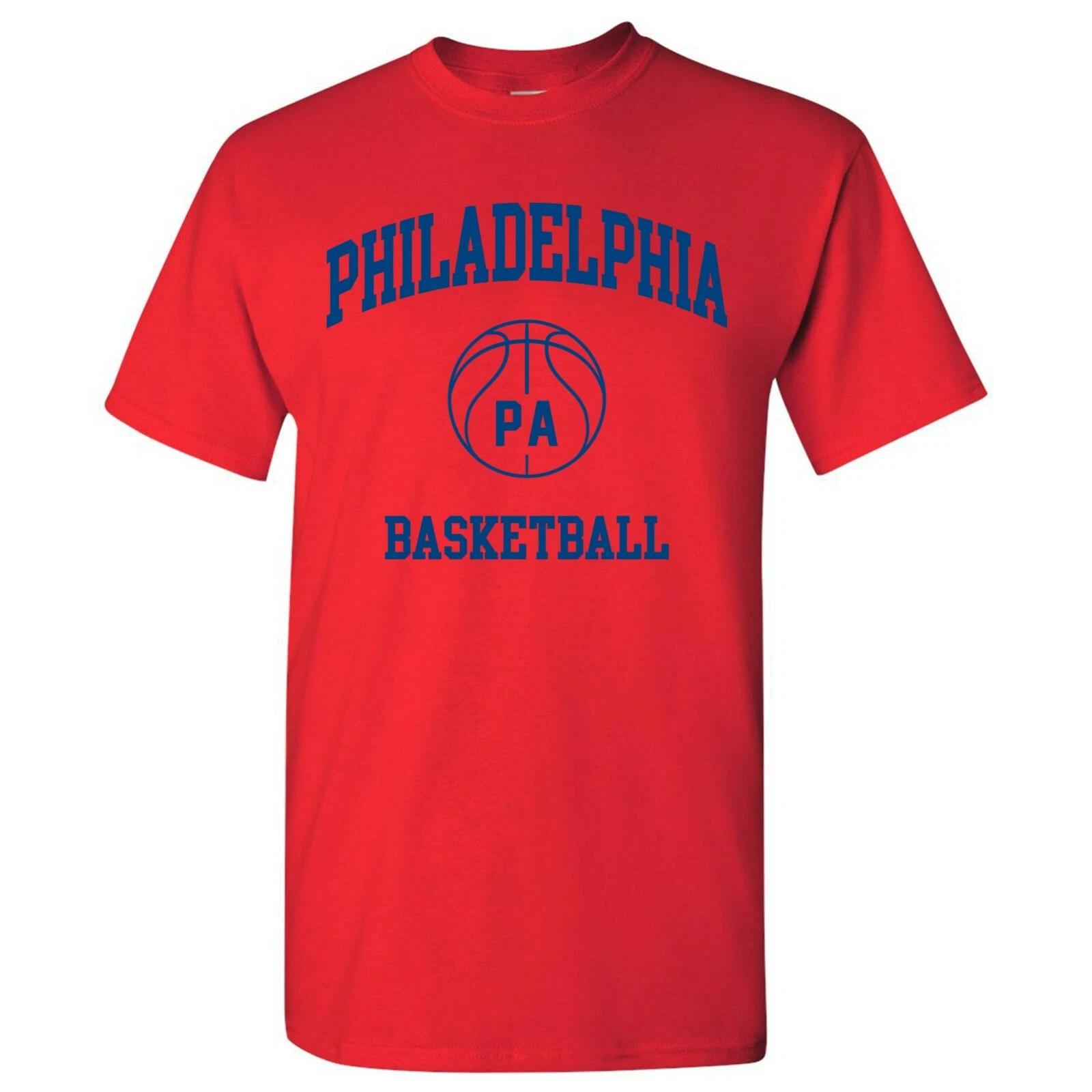 Philadelphia Classic Basketball Arch Basic Cotton T-Shirt S