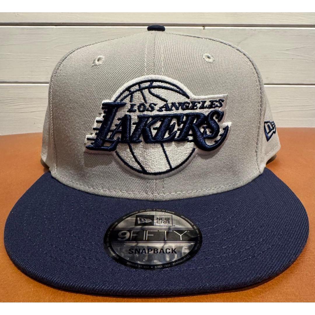 Used Newera Lakers Snapback Not Released in Japan Gray