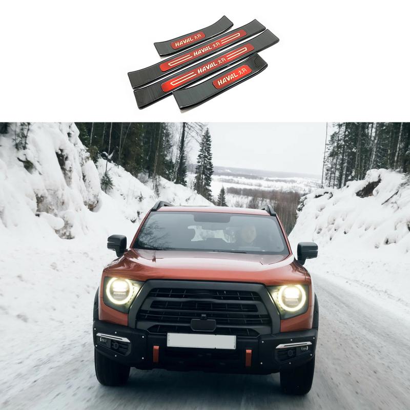 For GMW Haval Dargo Stainless Steel Door Sill Pedal Accessories  Protection Trim Car Stickers  Styling    2024 2025