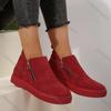 Fashion Comemore New Spring Autumn Round Head Ankle Boots for Women Flat Bottom High-top Casual Single Shoes Female Casual Solid Botines