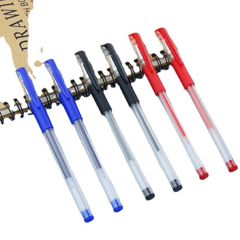 10PCS/box Red and Blue Pen Gender-neutral Pen Student Business Signature Pen Writing Trace 0.5mm Stationery