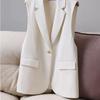 Fasjonabel og elegant dressvest med splittkantdesign Slim fit jakke