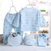 Baby 5-piece Set Children's Clothing  Baby Brushed Baby Underwear Underwear Set Combed Cotton 0-3 Months