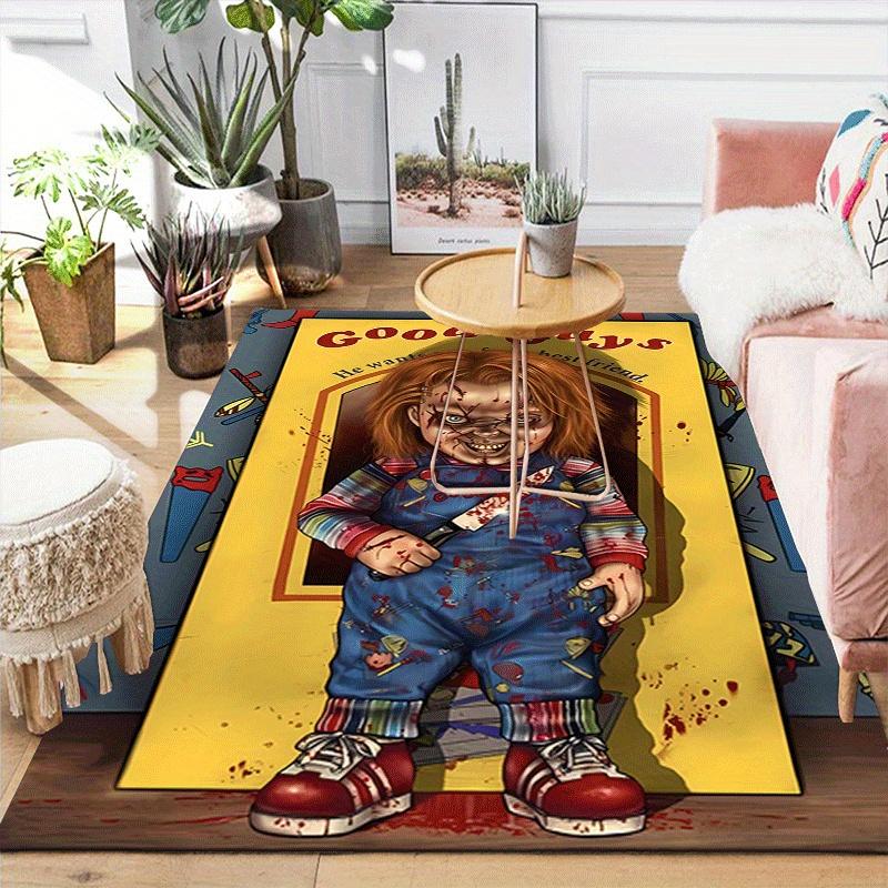 1pc Terrible Chucky Pattern Area Rug, Anti Slip Non Shedding Stain Resistant Carpet