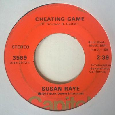 7-Zoll Schallplatte SUSAN RAYE - Betrugsspiel / Ich werde dich für immer lieben 3569 CAPITOL 1973 US Country/Folk Gebraucht